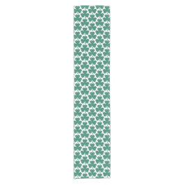 Caminho De Mesa Pequeno Shamrock Shape Plaid Classic Green Table Runner