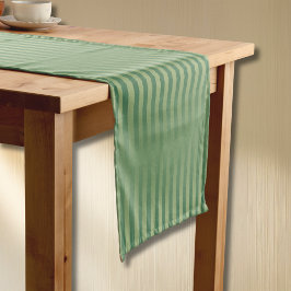 Caminho De Mesa Pequeno Simples Listras Gradiente Verde Oliva Verde Sálvia