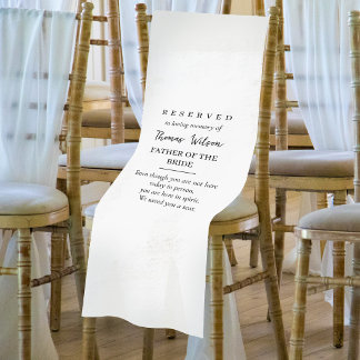 Caminho De Mesa Pequeno Sinal de Casamento Memorial Cadeira Corredor Reser