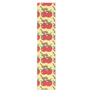 Caminho De Mesa Pequeno Sobreposição Orgânica Comendo Tomate Vermelho