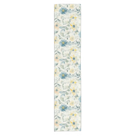Caminho De Mesa Pequeno Soft Meadow Daisy Watercolor