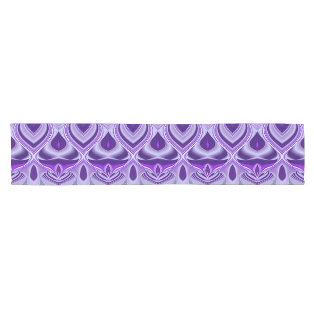 Caminho De Mesa Pequeno Sonhos de Arco-Íris de Flor Roxo (Horizontal)