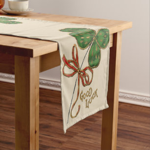 Caminho De Mesa Pequeno Sorte dos Irlandeses Pano de Mesa do Dia de São Pa