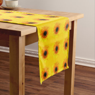 Caminho De Mesa Pequeno Sunflower Field e Ucrânia simbólicos Decor Domésti