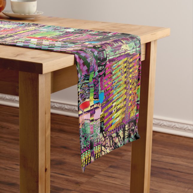 Caminho De Mesa Pequeno Table Runner – Urban Fractals (No Local)