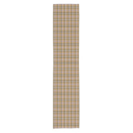 Caminho De Mesa Pequeno Tan Beige Plaid Retro Color Table Runner