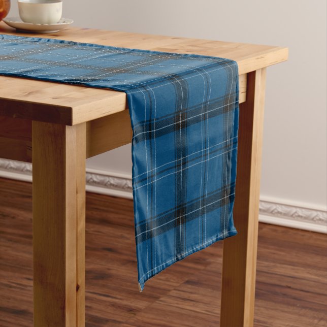 Caminho De Mesa Pequeno Tartan Azul Escocês Ramsay (No Local)