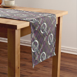 Caminho De Mesa Pequeno Tartan Clan Carnegie Crest