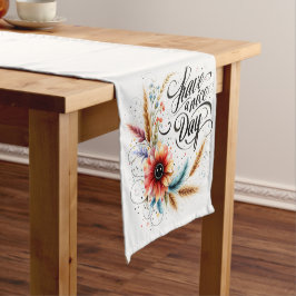 Caminho De Mesa Pequeno Tenha um belo dia floral