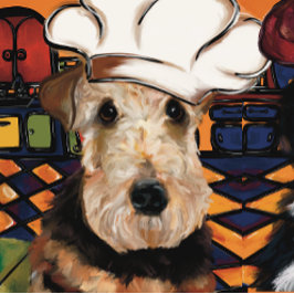 Caminho De Mesa Pequeno Terrier Airedale