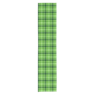 Caminho De Mesa Pequeno Teste padrão Checkered da cor verde
