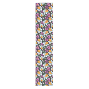 Caminho De Mesa Pequeno Teste padrão da elegância com flores 2 do narcis