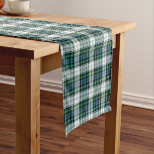 Caminho De Mesa Pequeno Teste padrão da xadrez do verde do Tartan do