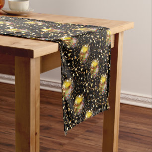 Caminho De Mesa Pequeno Teste padrão de estrela dos Baubles da cena da
