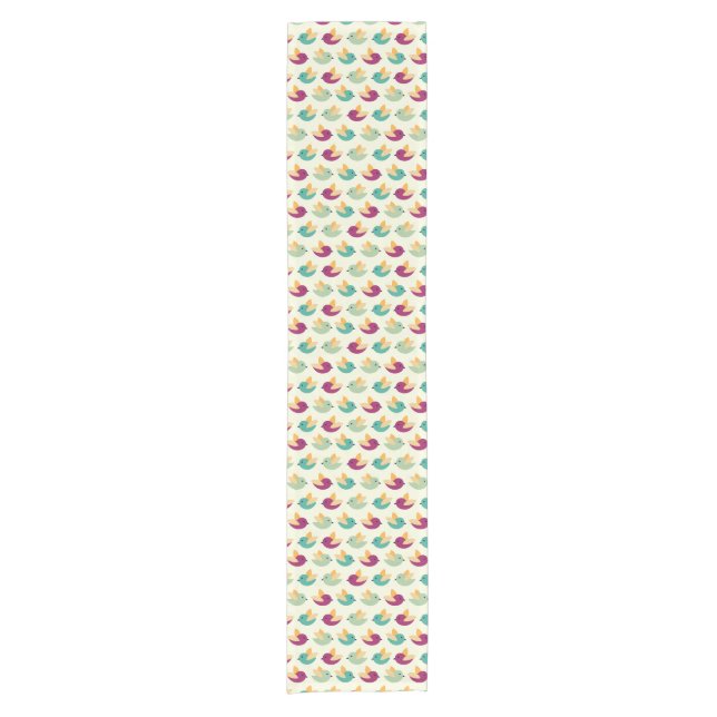 Caminho De Mesa Pequeno Teste padrão dos pássaros (Frente)