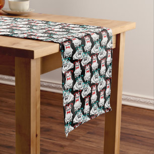 Caminho De Mesa Pequeno Teste padrão dos vidros do sapo