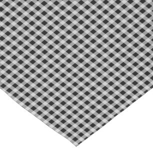Caminho De Mesa Pequeno Teste padrão preto e branco da xadrez da