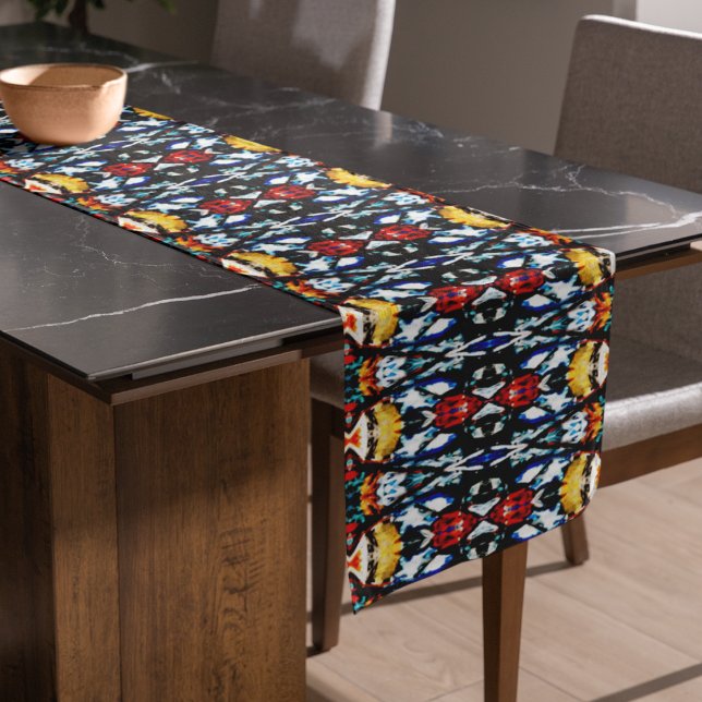 Caminho De Mesa Pequeno Textura de cor abstrato (table runner)