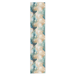 Caminho De Mesa Pequeno Tinta de álcool Abstrato única com limites de Ouro