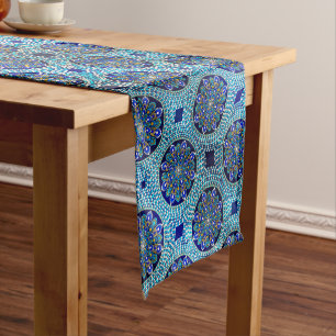 Caminho De Mesa Pequeno Toalha de Mesa Azul Régio