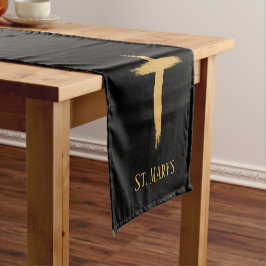 Caminho De Mesa Pequeno Toalha de Mesa Cruz Dourada para Culto na Igreja