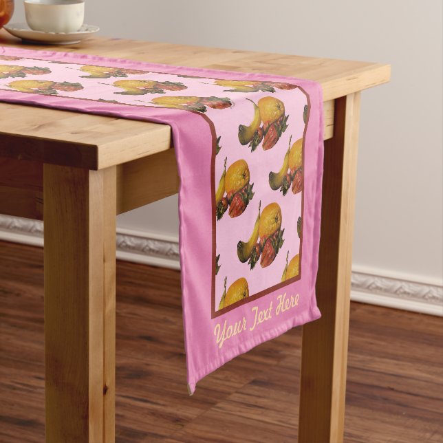 Caminho De Mesa Pequeno Toalha de Mesa de Frutas (No Local)