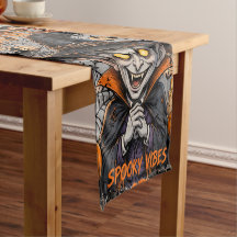 Toalha de Mesa de Halloween de Vampiro Assustador