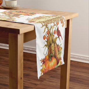 Caminho De Mesa Pequeno Toalha de Mesa Runner Feliz Dia de Ação de Graças