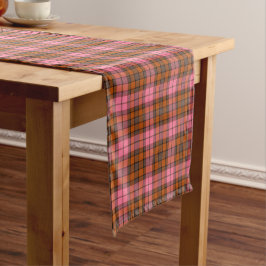 Caminho De Mesa Pequeno Toalha de Mesa Xadrez Rosa Ferrugem Cor Retro