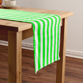 Caminho De Mesa Pequeno Toalhete de Mesa Listrado Verde