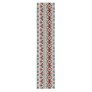Caminho De Mesa Pequeno Traditional Folk Embroidery Stripe  Pattern