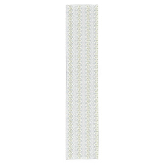 Caminho De Mesa Pequeno Trepadeira Floral Azul Pálido, Listra Pontilhada