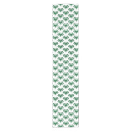 Caminho De Mesa Pequeno Trevo Clássico Xadrez Verde Shamrock Coração