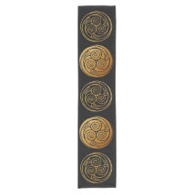 Triple Celtic Knot Swirl Mandala Mesa Runner