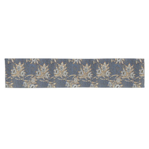 Caminho De Mesa Pequeno Tulipa de William Morris no padrão Willow em azul