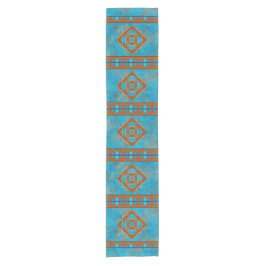 Caminho De Mesa Pequeno Turquesa Geométrica de Picos do Sudoeste da Montan