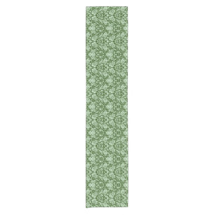 Caminho De Mesa Pequeno Um damasco floral antigo