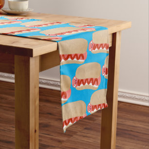Caminho De Mesa Pequeno Um desenho animado e engraçado de Weiner