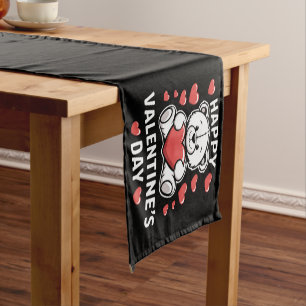 Caminho De Mesa Pequeno Urso do Dia dos Namorados feliz vday