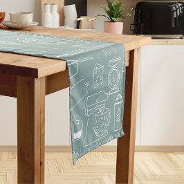 Caminho De Mesa Pequeno Utensílios de Cozinha de Fazenda Minimalista Moder