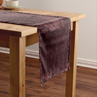 Caminho De Mesa Pequeno Velvety Wine Damask | Bordeaux Sangria Grunge Glam