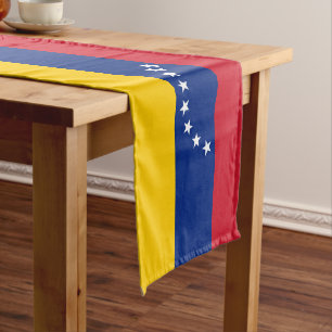 Caminho De Mesa Pequeno Venezuelano da bandeira de Venezuela patriótico