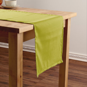 Caminho De Mesa Pequeno Verde Chartreuse Simples Cor Sólida Plana