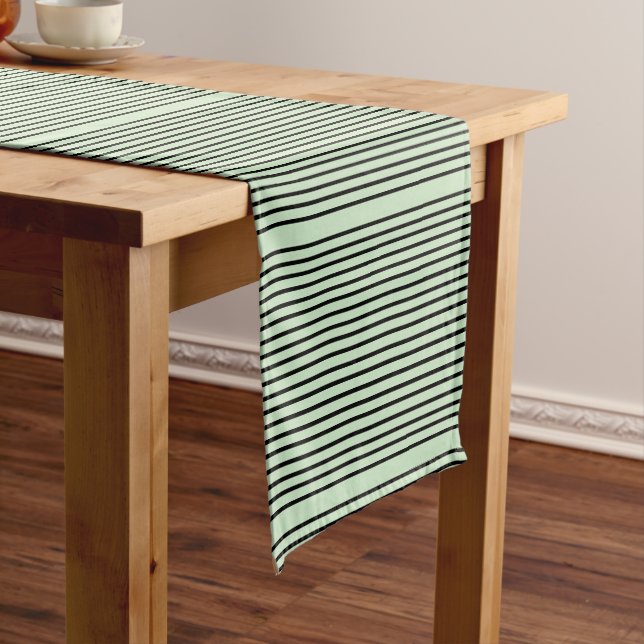 Caminho De Mesa Pequeno Verde com faixa moderna (No Local)