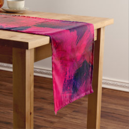 Caminho De Mesa Pequeno Vermelho escuro e roxo, preto e Abstrato moderno