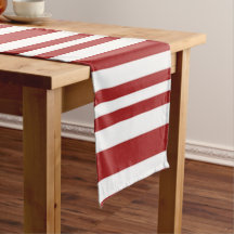 Vermelho festivo e listrado branco