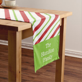 Caminho De Mesa Pequeno Vermelho Verde Personalizado, Bandido Natal