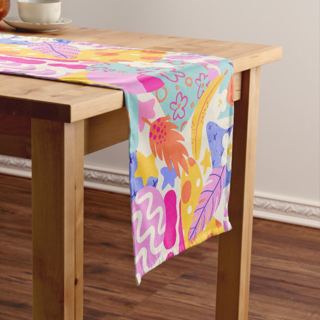 Caminho De Mesa Pequeno Vibrante Maxi Patchwork (No Local)