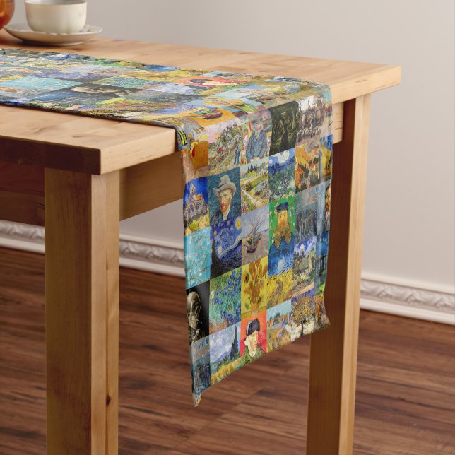 Caminho De Mesa Pequeno Vincent van Gogh - Masterworks Mosaic Patchwork (No Local)
