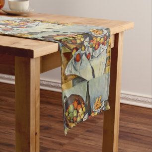 Caminho De Mesa Pequeno Vintage A Cesta das Maçãs por Paul Cezanne